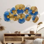 Big-Blue-Golden-Iron-Leaf-Panel-Wall-Sculpture-with-LED-Lights