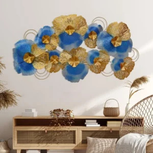 Big-Blue-Golden-Iron-Leaf-Panel-Wall-Sculpture-with-LED-Lights