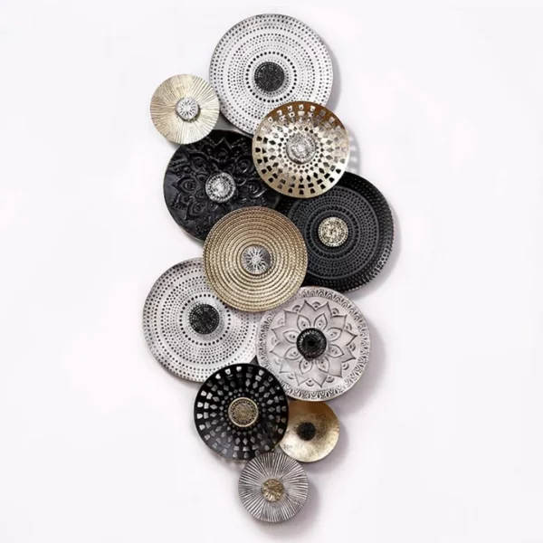 Big-Trible-Circles-Metal-Wall-Art-European-Vintage-Style