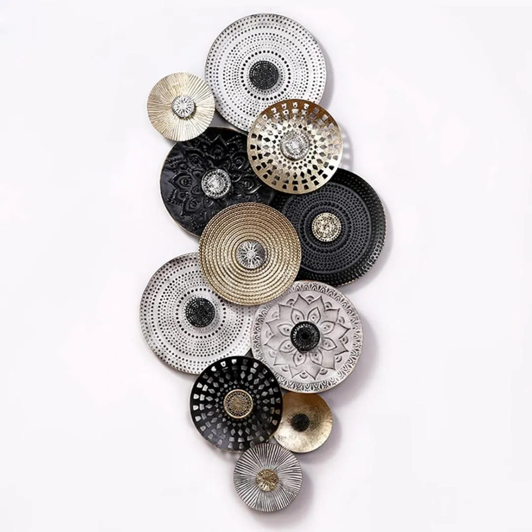 Big-Trible-Circles-Metal-Wall-Art-European-Vintage-Style