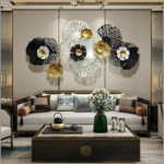 Elegant Central Circular Rings Wall Art for Wall Hanging
