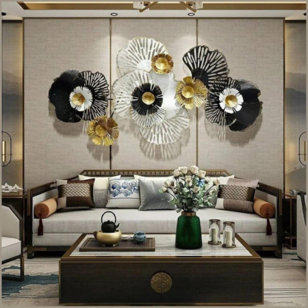 Elegant Central Circular Rings Wall Art for Wall Hanging