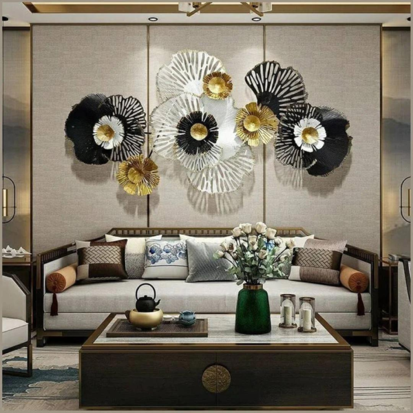 Elegant Central Circular Rings Wall Art for Wall Hanging