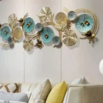 Elegant-Metal-Wall-Art-Round-Shell-Textured-Big-and-Beautiful