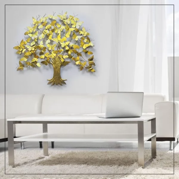 Giant-3D-Metal-Wall-Hanging-Golden-Butterfl