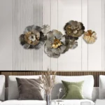 Giant-Golden-Flowers-Metal-Wall-Hanging-Bedroom-Decor