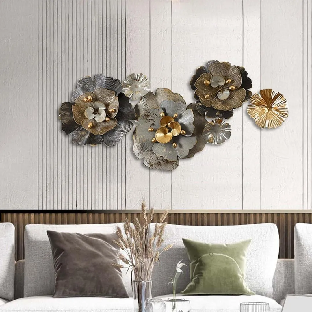 Giant-Golden-Flowers-Metal-Wall-Hanging-Bedroom-Decor