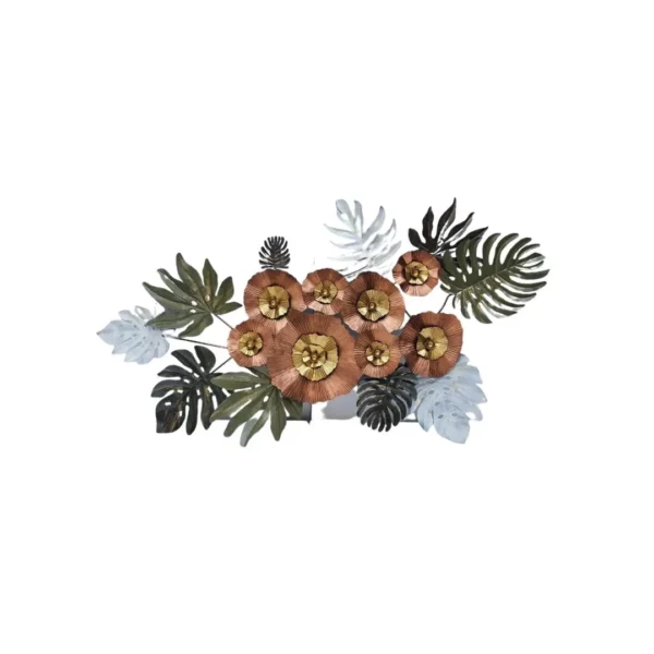 Golden-Bronze-Flower-Art-Giant-3D-Wall-Decor-for-Living-Room