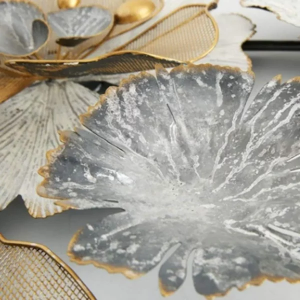 Golden-Floral-Wall-Art-Stylish-Bedroom-Decor-Accent