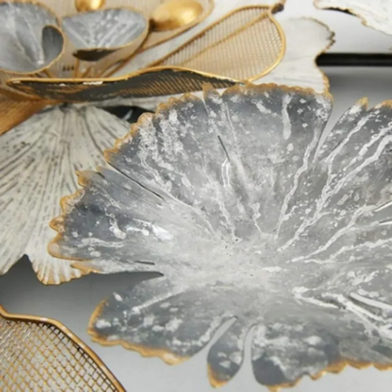 Golden-Floral-Wall-Art-Stylish-Bedroom-Decor-Accent