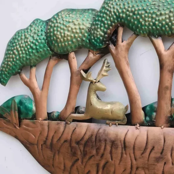 Handmade-metal-wall-art-with-LED-light-for-home-decor-living-room