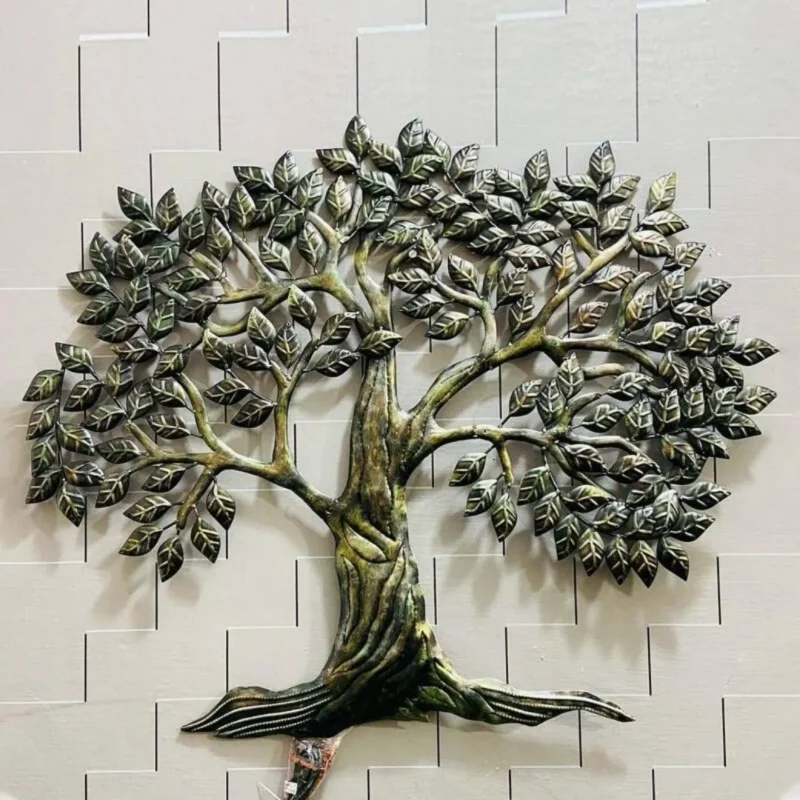 Huge-Carved-Dark-Color-Leaves-Metal-Wall-Hanging-for-living-room