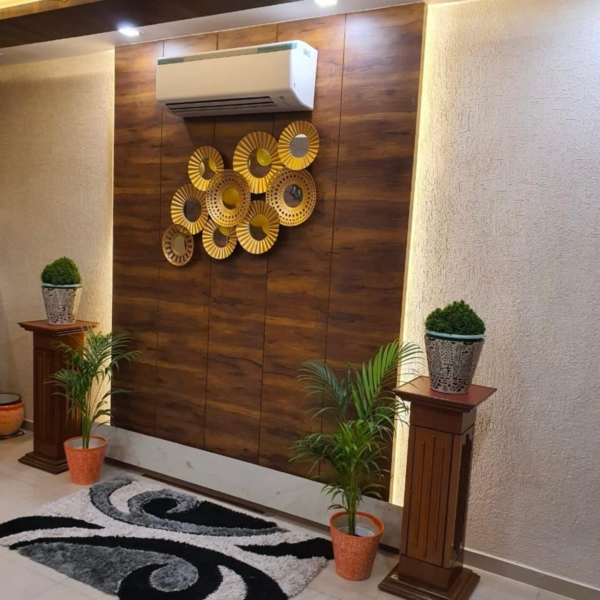 Huge Circular Rings Wall Hanging Mirror - Bedroom Accent