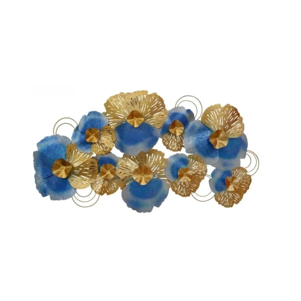 Huge-Floral-Metal-Wall-Hanging-Decorative-Wall-Art-48×24-Inches