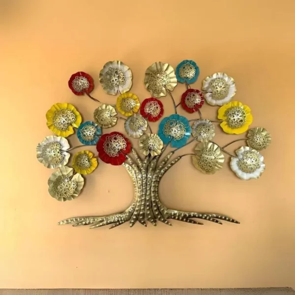 Huge-Floral-Theme-Wall-Decor-for-Living-Room