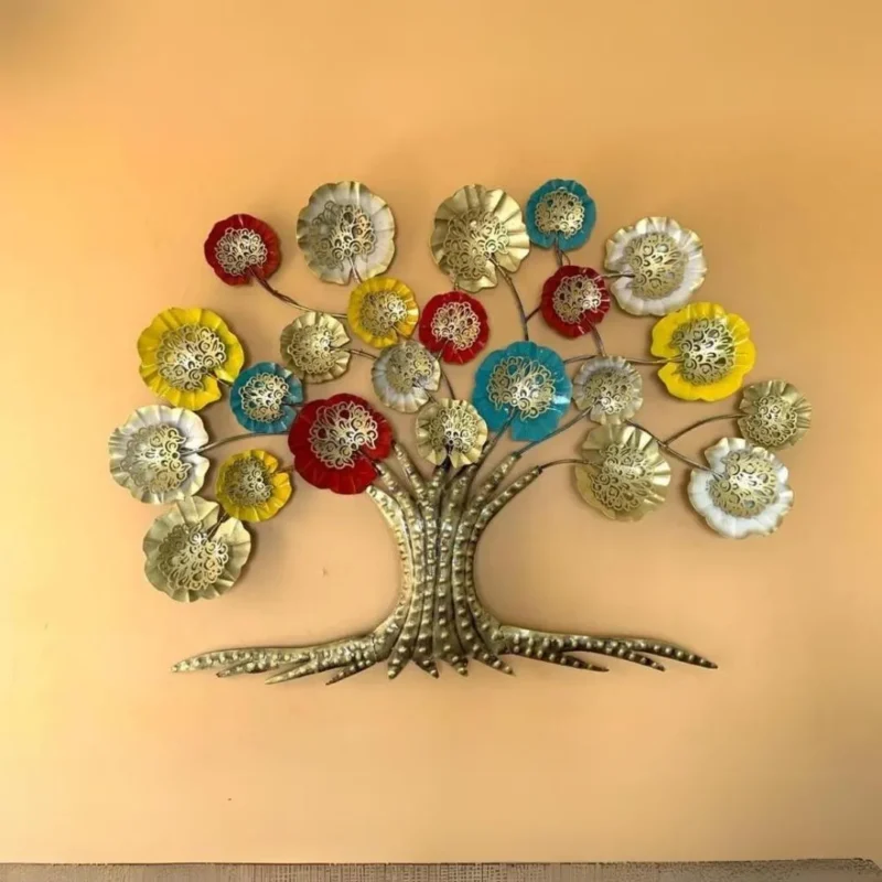 Huge-Floral-Theme-Wall-Decor-for-Living-Room
