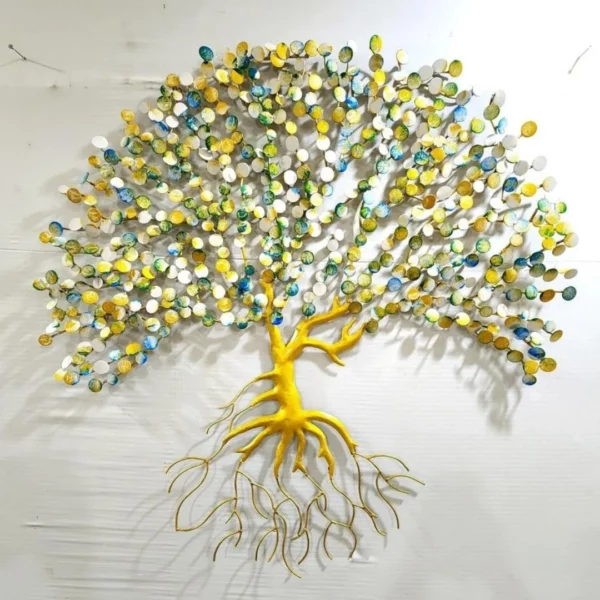 Huge-Metal-Coin-Tree-Wall-Decor-for-Bedroom