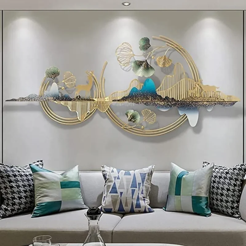 Huge-Rustproof-Metal-Wall-Hanging-Easy-Installation-Included