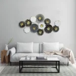 Large-Floral-Circles-Metal-Wall-Art-for-Living-Room-Decor