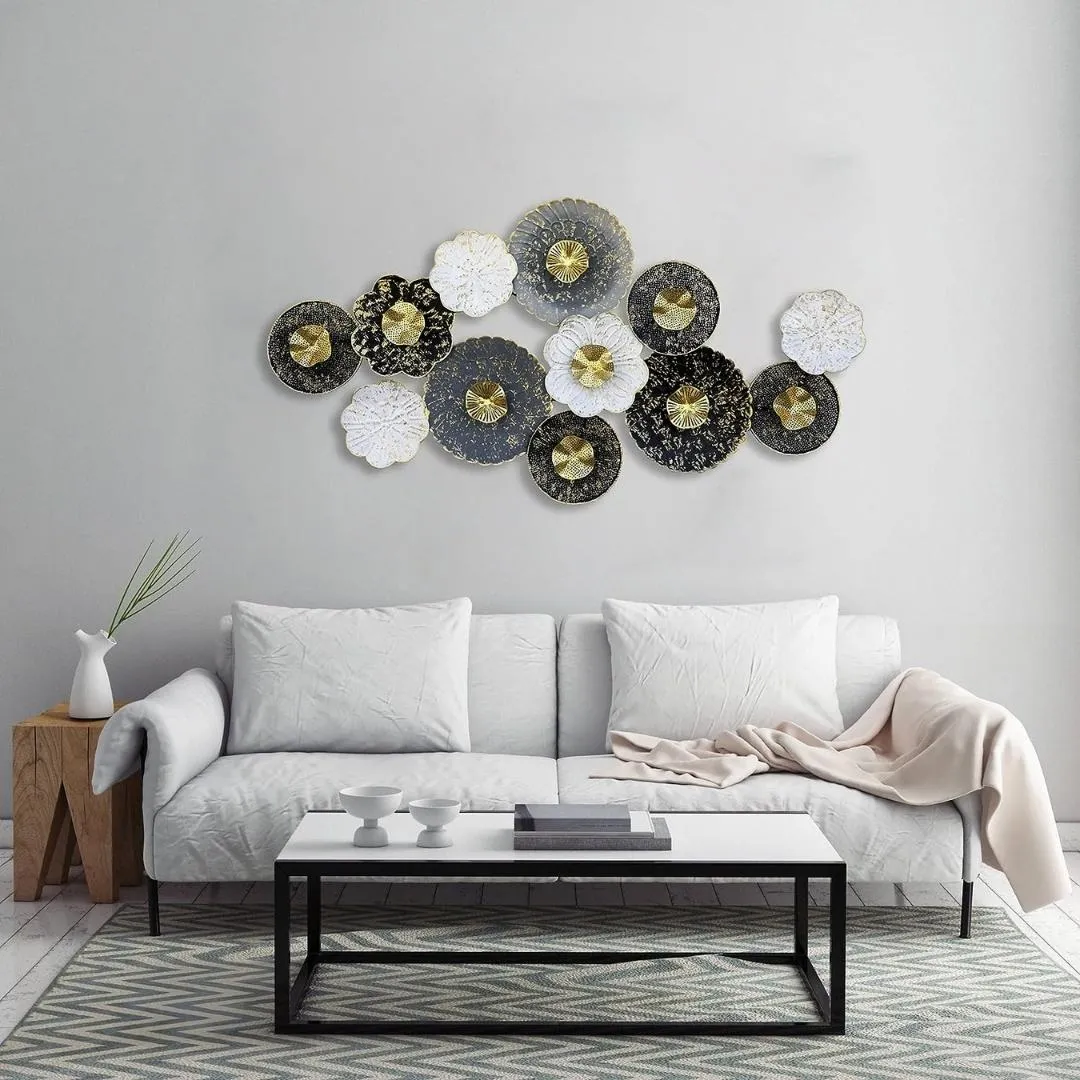Large-Floral-Circles-Metal-Wall-Art-for-Living-Room-Decor