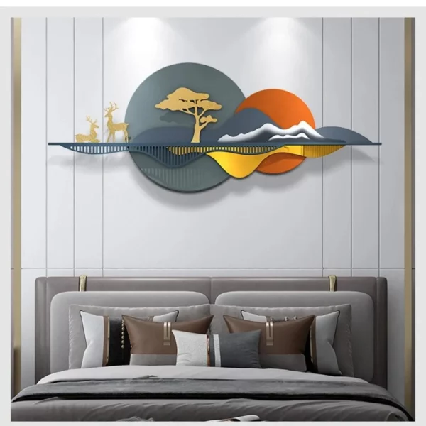 Large-Metal-3D-Double-Moon-Wall-Art-with-Led-Lights