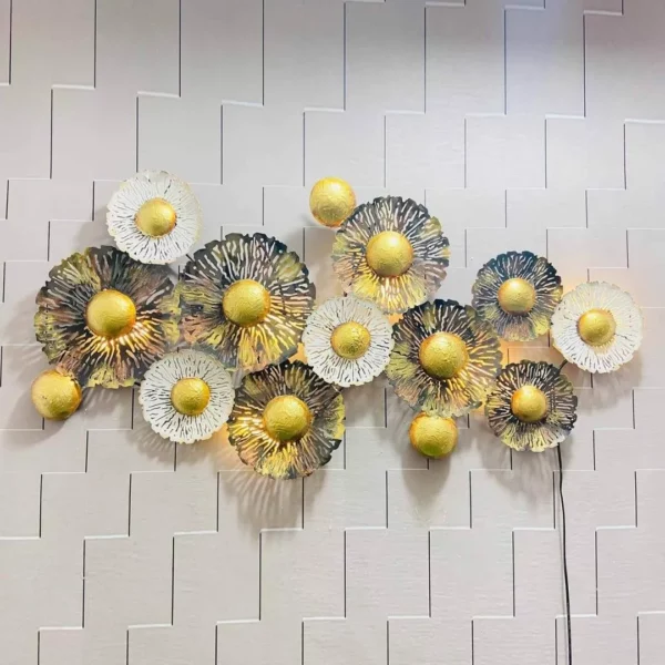 Large-Metal-Grey-and-Iron-White-Flowers-Wall-Art-FLORAL-FANTASY