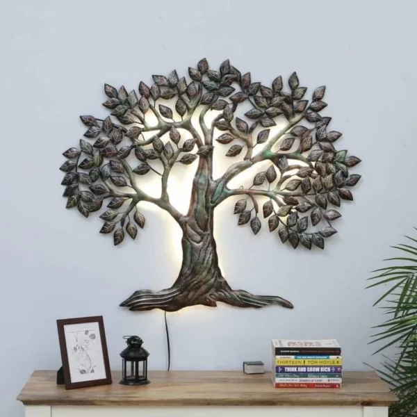 Large-Multicolor-Metal-Wall-Art-with-LED-Light-for-hall