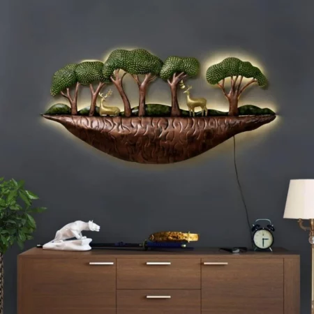 Large-metal-wall-art-with-LED-light-for-living-room-bedroom