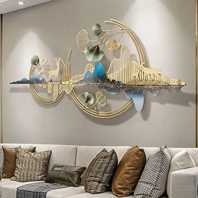 Modern-Giant-Metal-Wall-Hanging-for-Entryway-or-Bedroom