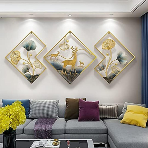 Set-of-3-Giant-Deer-Scenery-Wall